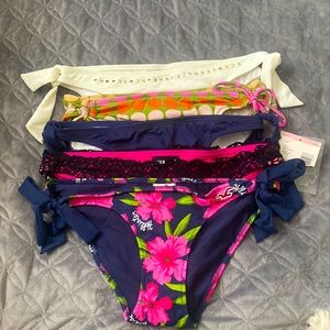 Lot of 5 swimsuit bottoms